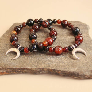 Armband med Drömagat och måne