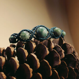 Makramé armband med indisk agat