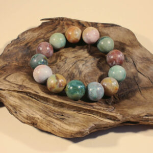 Armband med Indisk agat 14mm pärlor